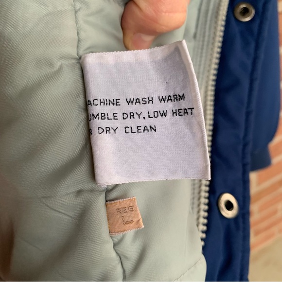 Vintage navy blue grandpa winter coat. Mens Large - Picture 12 of 12